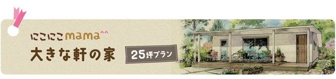 大きな軒の家25坪