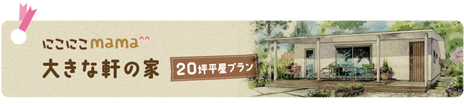 大きな軒の家20坪